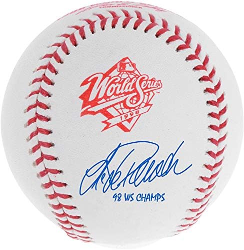 Jorge Posada New York Yankees İmzalı 1998 Dünya Serisi 98 WS Şampiyonu Yazılı Logolu Beyzbol - İmzalı Beyzbol Topları