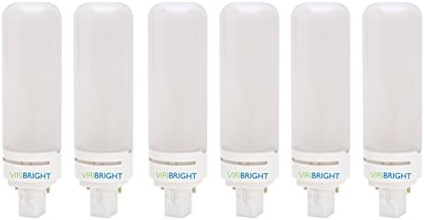 Viribright 750157-6 2037 13-18W Eşdeğeri, 4000K 680lm 2-Pin, 8,5 W LED PL Ampul, GX23 Taban - 6 Paket, 4000k-Soğuk