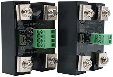 MOMTC 10A 25A 40A Dc Kontrol Ac Çift Kontrol Dualc Tek Çıkış Kontrolü Tek Fazlı Solid State Röle 1 Adet (boyut: Çift