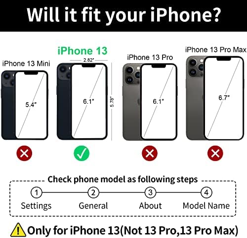 CASEOWL telefon Kılıfı Cüzdan iPhone 13 için Uyumlu Cüzdan Kılıf Ayrılabilir-2 in 1 Flip deri cüzdan Kılıf Kadınlar