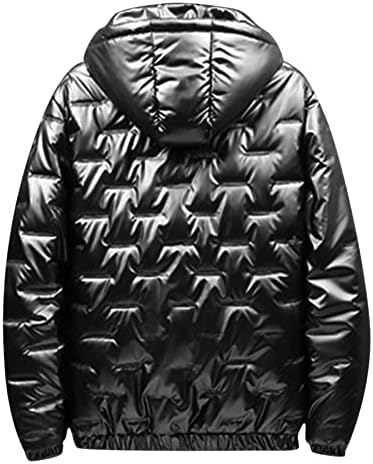 XZHDD Aşağı Kirpi Ceketler Mens, Kış Hafif Fermuar kapüşonlu ceket Açık Rüzgar Geçirmez Pamuk Yastıklı Giyim