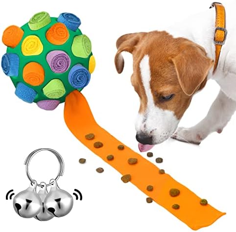 can Sıkıntısı ve Uyarıcı için luckdoor Köpek Oyuncakları, İnteraktif Köpek Oyuncakları Snuffle Ball Doğal Yiyecek