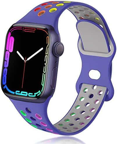 Gleıven silikon bantlar ile Uyumlu apple saat bandı Yumuşak Silikon Spor bantları Bilekliği Yedek Kayış iWatch Serisi