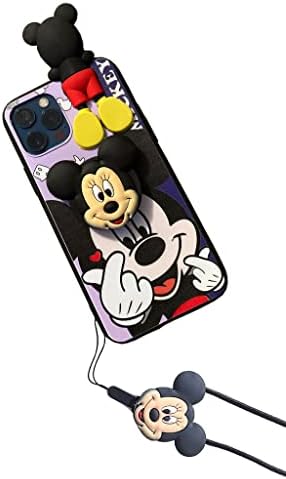 Tom ve Jerry 3D Bebek, Telefon tutucu, Kolye Askısı Yumuşak Kılıf iPhone 13 Pro max-13 Pro-13-13 Mini-12 Pro max-12