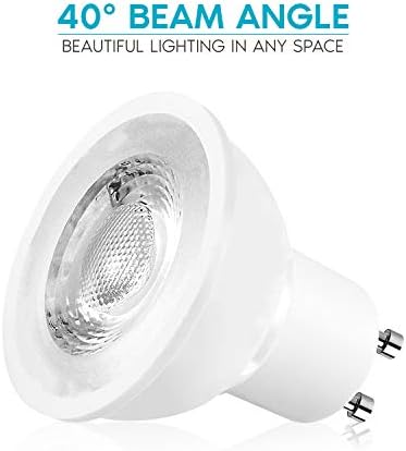 LUXRİTE MR16 GU10 LED ampuller kısılabilir, 50 W Halojen eşdeğeri, 4000 K soğuk beyaz, 500 Lümen, 120 V Spot LED