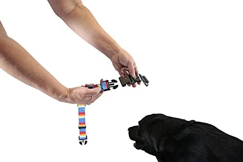 CANDU Değiştirilebilir Köpek Tasması - Hızlı gevşetilir tokalar, Anahtar Tasarımları, Klipssiz Takas Renkleri, Ayarlanabilir,
