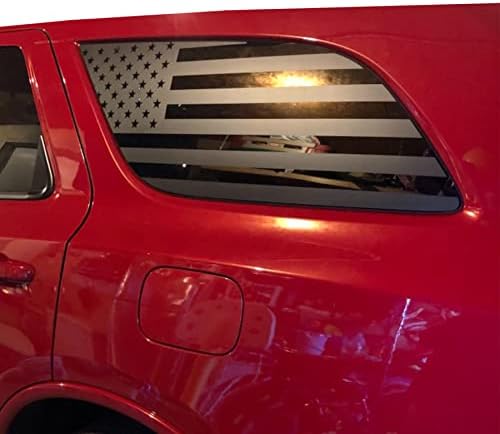 Zxıaochun Arka Yan Pencere Amerikan Bayrağı Çıkartması Dodge Durango 2014-2022 2023 Önceden Kesilmiş Arka Yan Pencere