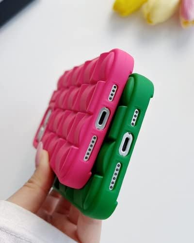 Ginkgonut Kadınlar/Kızlar için iPhone 14 Pro Max Kılıf ile Uyumlu, sevimli 3D Koydu Tasarım Yumuşak Silikon Darbeye