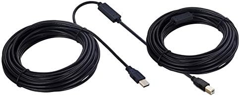 Ruaeoda Yazıcı Kablosu 50 ft, Uzun USB Yazıcı Kablosu Kablosu USB 2.0 Tip A Erkek B Erkek Yazıcı Tarayıcı USB B Kablosu