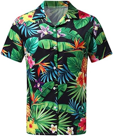 Hawaii Hawaii Tatil Eşleşen Aile Grubu T-Shirt Erkek Plaj Gömlek Seksi Hawaii Gömlek Erkekler için