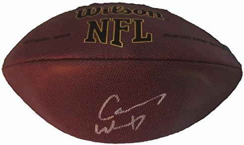 Carson Wentz İmzalı Wilson NFL Futbolu W/KANITI, Carson'ın Bizim için İmzaladığı Resim, Philadelphia Eagles, Kuzey