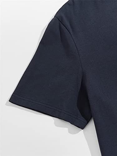 FİOXA İki Parçalı Kıyafetler Erkekler için Gökdelen ve Mektup Grafik Tee ve İpli Bel Pantolon (Renk: Çok Renkli,