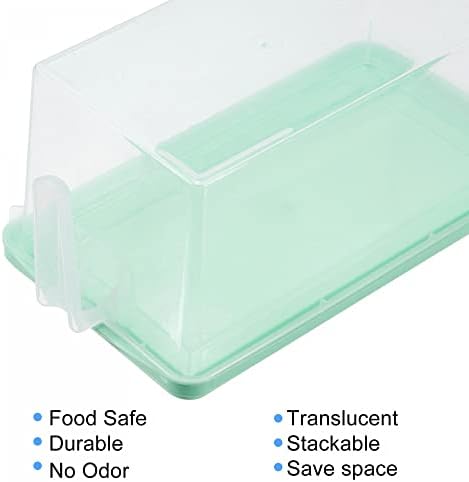 uxcell Plastik Gıda Saklama Kabı 2 ADET, Gıda Depolama Organizatör kapaklı kutular Kiler Kutuları Mutfak Buzdolabı