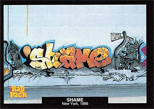 Utanç ticaret kartı (Grafiti Sanatçısı, New York, TAT, TFA, TOA) 1991 Rap Paketi Durdurulamaz Çıkartmalar 9