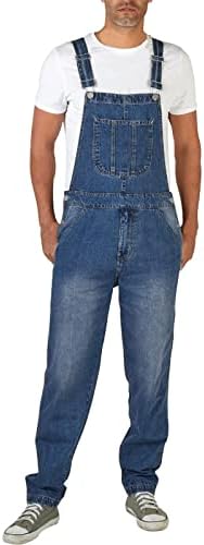MIASHUI Jean Kesim Düz Fit Pantolon Erkek Tulum Denim Katı Cep Pantolon Uzunluğu Rahat erkek Kalem Tam Pantolon Kapalı