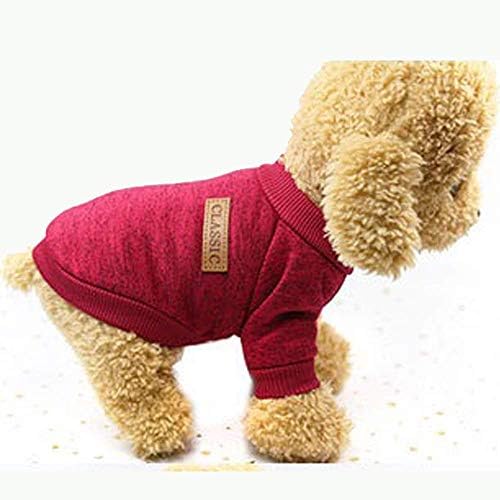 Köpek Kazak, Bwealth Köpek Giysileri Yumuşak Pet Giyim Kalınlaşma Polar Gömlek Sıcak Kış Triko Kazak Küçük Evcil