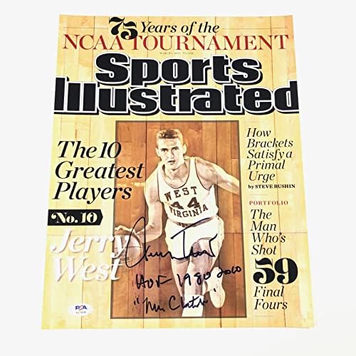 Jerry West imzalı 11x14 fotoğraf PSA/DNA Los Angeles Lakers İmzalı-İmzalı NBA Fotoğrafları