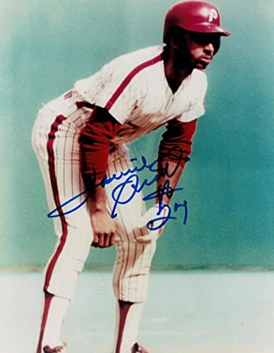Lonnie Smith Philadelphia Phillies İmzalı 8x10 Fotoğraf İmzalı-İmzalı MLB Fotoğrafları