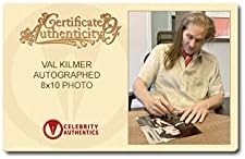 Val Kilmer İmzalı Mezar Taşı Doktor Holliday Ben Senin Huckleberry'nim 8×10 Fotoğraf
