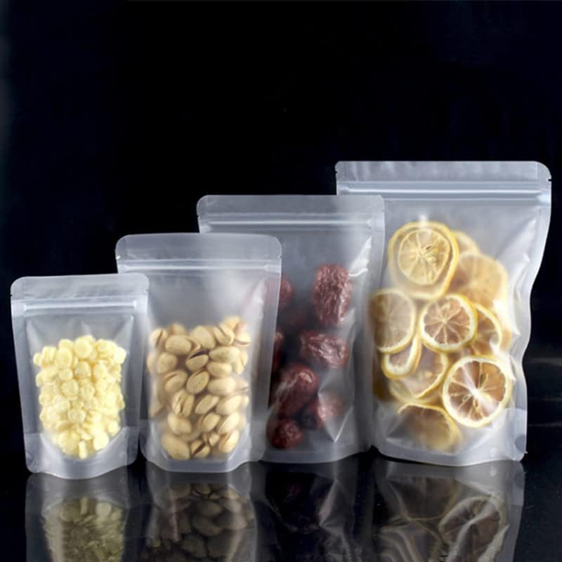 CHİC & TNK açılıp kapanabilir Stand Up buzlu plastik Zip kilit çanta aperatif kahve tahıllar mısır fasulye içecek