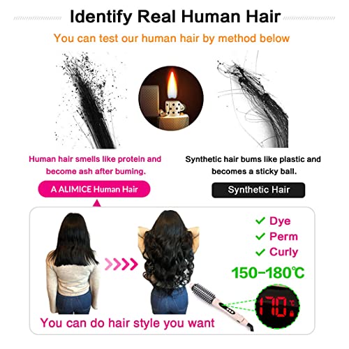 Bir ALİMİCE HD dantel ön Peruk insan Saçı Derin Dalga Peruk 13x4 sırma ön peruk İnsan Saçı 28 İnç 180% Yoğunluk Kıvırcık