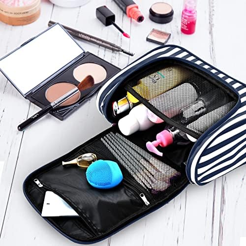 Asılı Seyahat makyaj çantası Makyaj Çantası Seyahat Kozmetik Çantası El Taşınabilir Büyük Makyaj Organizatör çantası