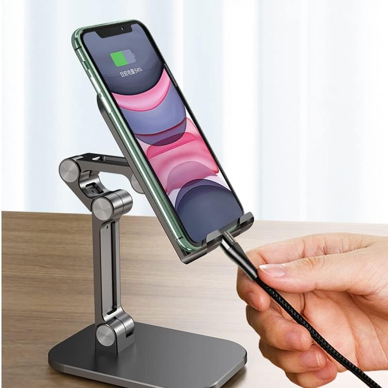 YLHXYPP Masası Cep telefon tutucu Telefon ıçin Evrensel Ayarlanabilir Masa cep telefonu Telefon Desteği Metal (Renk: