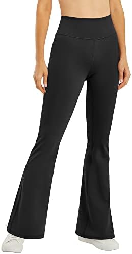 Promover Bootcut Yoga Pantolon Kadınlar için Yüksek Bel takım elbise pantalonları Flare Capri Tayt Bootleg Egzersiz