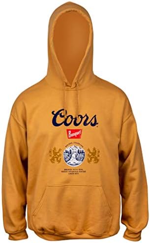 Coors Altın Ziyafet Bira Logosu Kapüşonlu Sweatshirt