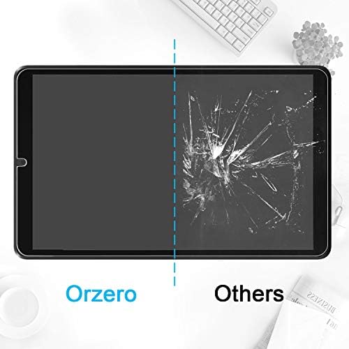 Orzero (3 Paket) uyumlu Lenovo Tab M8 (8 inç) Temperli Cam Ekran Koruyucu, 9 Sertlik HD Çizilmez Tam Kapsama (Ömür