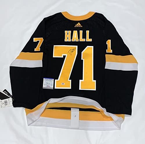 Taylor Hall İmzalı Adidas Climalite Boston Bruins Alternatif Forma Psa Coa İmzalı NHL Formaları