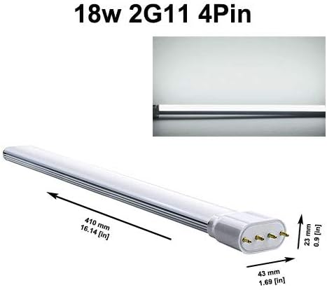 JQslight 2G11 4 Pinli Taban LED Ampul, 2G11 LED Tak ve Çalıştır 2G11 LED Tüp 36W CFL/Kompakt Floresan Aydınlatma