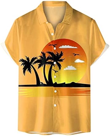 XXBR 2023 Yeni Erkek Yaz Moda Üst Gömlek Sahil Eğlence Plaj Baskılı Gömlek Zarif Düğme Üst Bayan Bekçi Uzun