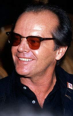 Jack Nicholson Müthiş Samimi kırmızı Gözlüklü 35mm Film Slayt ile Gülümseyen