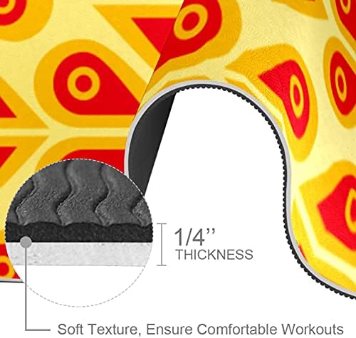 Siebzeh Tavuskuşu Kuyruğu Sembol Desen Premium Kalın Yoga Mat Çevre Dostu Kauçuk Sağlık ve Fitness Her Türlü Egzersiz