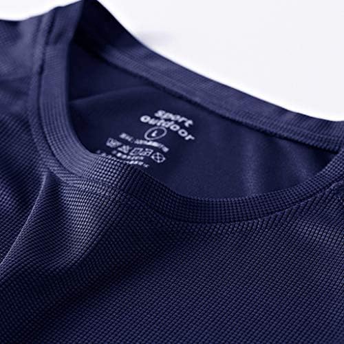 Erkekler için üst Artı Boyutu Ekip Boyun Kısa Kollu Katı Yaz dış mekan t-Shirt Spor Hızlı Kuru Nefes Bluz L-8XL