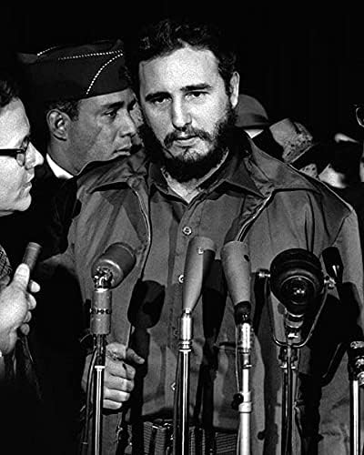 Fidel Castro 1959 Portre 11x14 Gümüş Halide Fotoğraf Baskısı