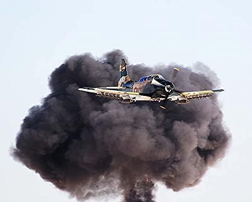 A-1 Skyraider w/Duman Bulutu 11x14 Gümüş Halojenür Fotoğraf Baskısı