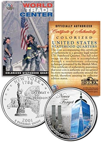 Dünya Ticaret Merkezi * 14. Yıldönümü * 9/11 NY Eyalet Mahallesi ABD Madeni Para BİR 1 WTC