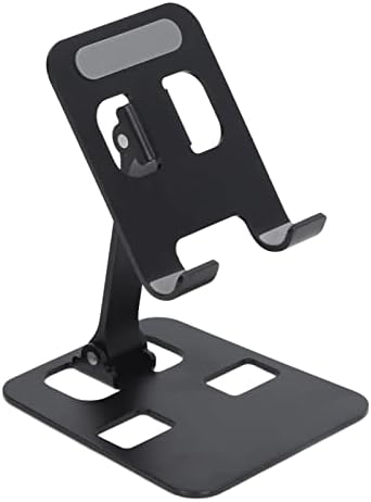 Zerodis Telefon Masası Standı, Cep Telefonu Standı 12.9 inç Altındaki Cihaz için Yüksek Kararlılık Siyahı