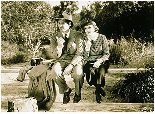 Bir Gece Clark Gable ile Peter Claudette Colbert ile Ellie olarak Otostop çekerken Oldu 8 x 10 inç fotoğraf