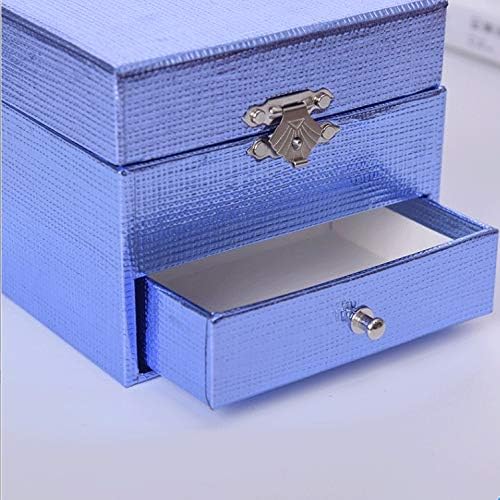 SLYNSW Mavi Kağıt Müzik Kutusu Mavi El Yapımı Mücevher Kutusu Kare Hediye Yaratıcı Teklif doğum günü hediyesi Noel