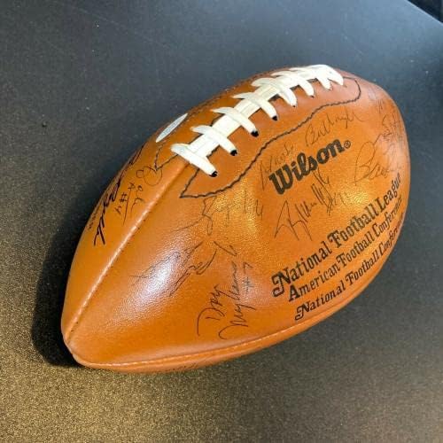 1988 Green Bay Packers Takımı Wilson NFL Futbolunu İmzaladı JSA COA Ray Nitschke - İmzalı Futbol Topları