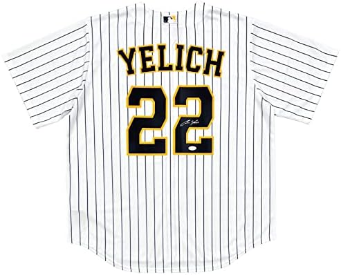 Christian Yelich Milwaukee Brewers İmzalı Nike Alternatif Beyaz Forma JSA İmzalı MLB Formaları