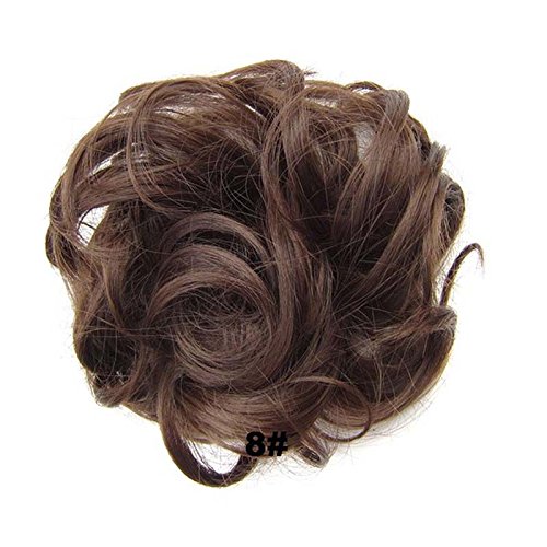 Saç Bağları Chignon Çörek Siyah Kahverengi Sentetik 30G Saç Topuz Pad Chignon Elastik Saç Halat Lastik Bant saç ekleme