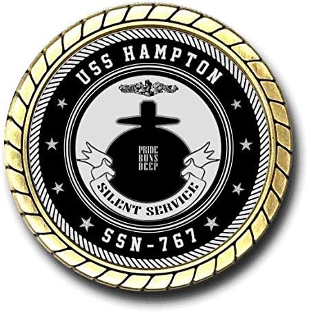 USS Hampton SSN - 767 ABD Donanması Denizaltı Mücadelesi Parası-Resmi Lisanslı