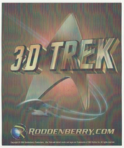 Star Trek 3 Boyutlu Merceksi Posta Kartı 4 x 6 inç