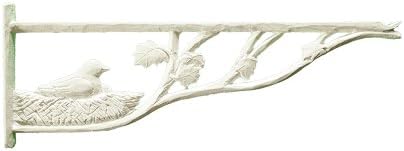 Montague Metal Ürünleri Kuş Yuvası Dekoratif Bitki Askısı, Beyaz Kaplama