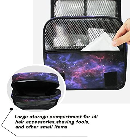 Evren Galaxy Yıldız Uzay Asılı makyaj çantası Kadın Erkek için, Taşınabilir Makyaj çantası düzenleyici kozmetik çantası