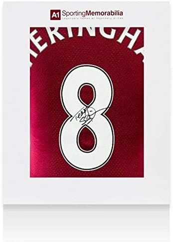 Teddy Sheringham İmzalı West Ham United Gömlek Numarası 8-Hediye Kutusu İmzalı-İmzalı Futbol Formaları